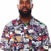 Men Reason Button Downs | Nlbm Aop Button Up Shirt Multi