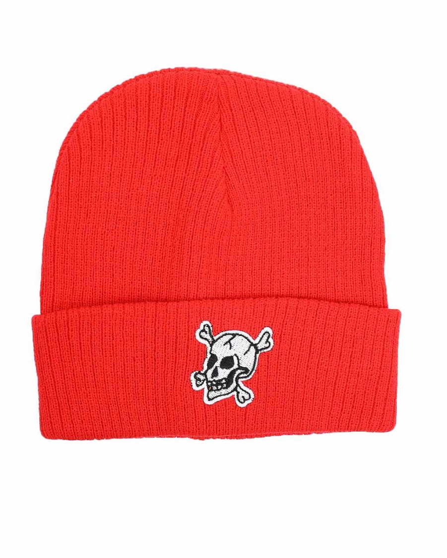 Women Reason Accessories | Crossbones Beanie Red