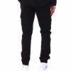 Men Rocawear Joggers | Solid Twill Cargo Jogger Pants Black