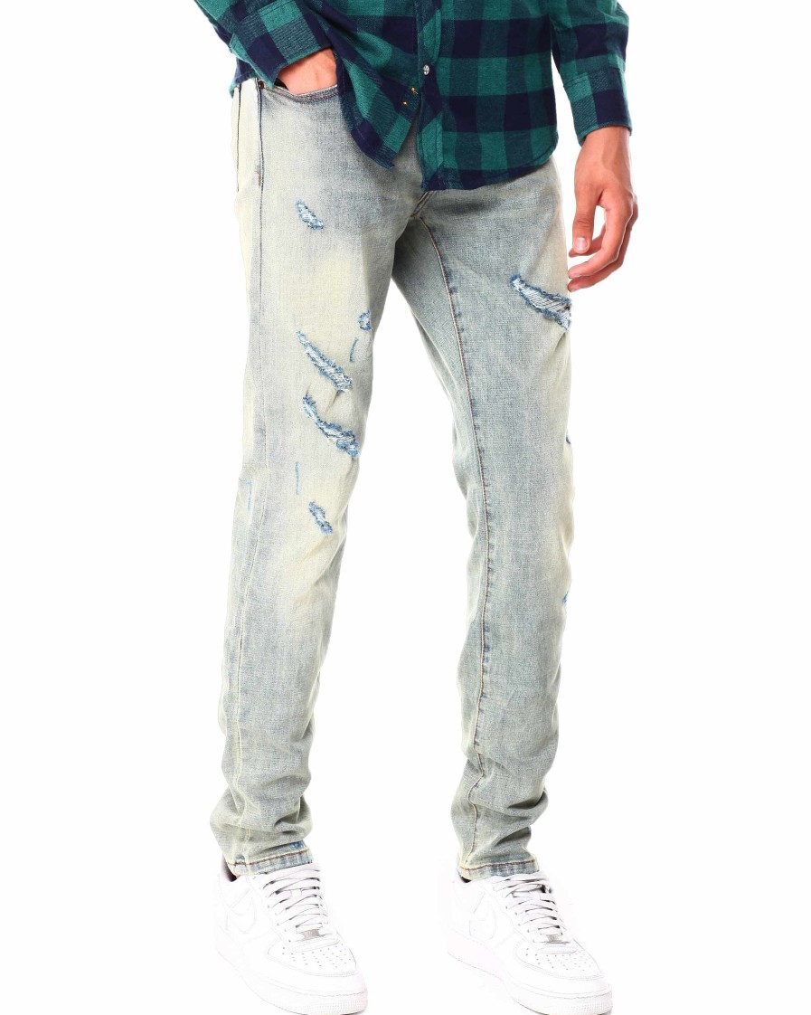 Men Richie Le Jeans | Rip & Repair Jean Indigo