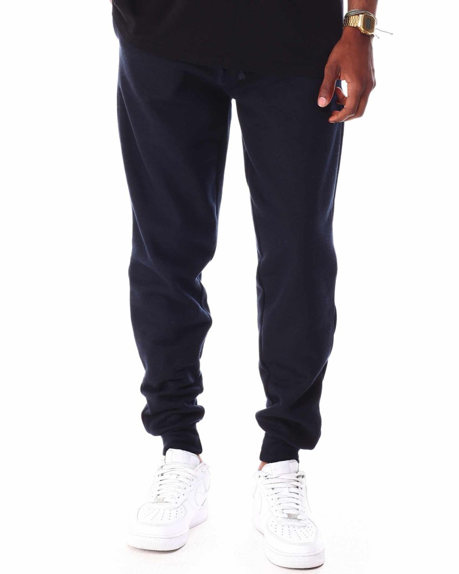 Men Rocawear Joggers | Basic Fleece Jogger Pant Navy