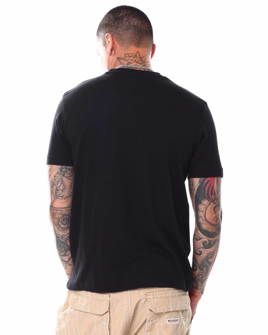 Men Rocawear Tees | Hd Logo Crew Neck T-Shirt Black