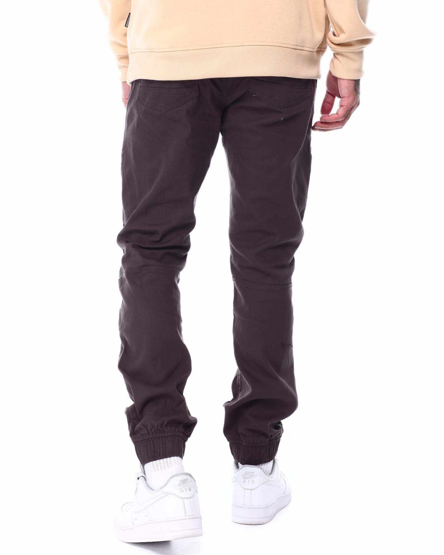 Men Rocawear Cargo Pants | Cut & Sew Twill Jogger Pants Charcoal