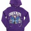 Boys Rebel Minds Hoodies | Checkmate Graphic Pullover Hoodie Purple