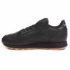 Men Reebok Big & Tall | Classic Leather Gumsole Sneakers Black