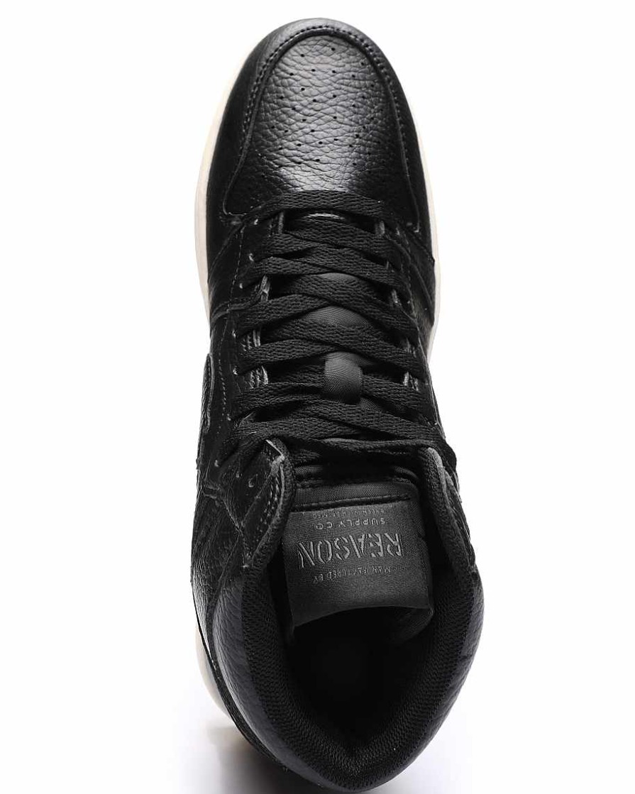 Men Reason Sneakers | Flaming Skulls Sneakers Black