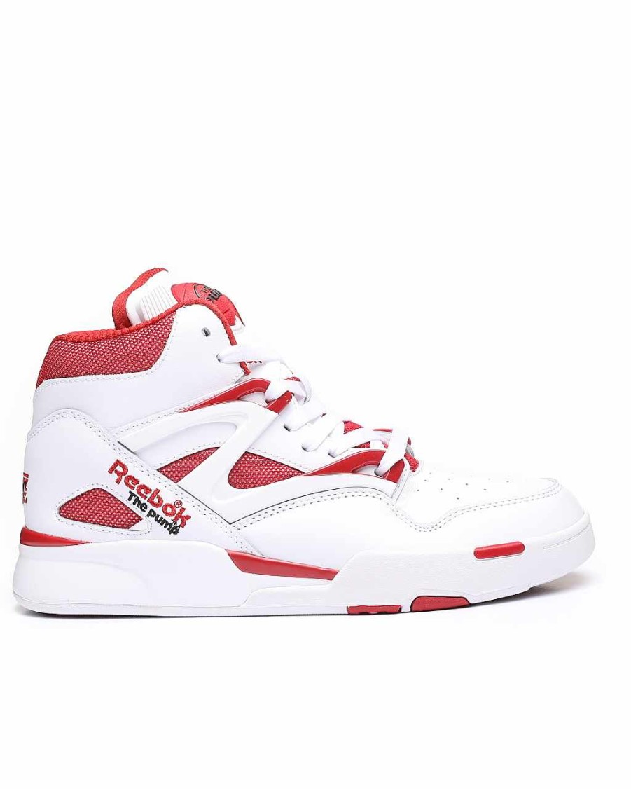 Men Reebok Shoes | Pump Omni Zone Ii Sneakers White/Red