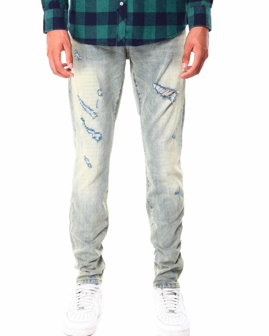 Men Richie Le Cargo Pants | Rip & Repair Jean Indigo