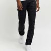 Men Reason Cargo Pants | Paint Splatter Denim Jeans Black