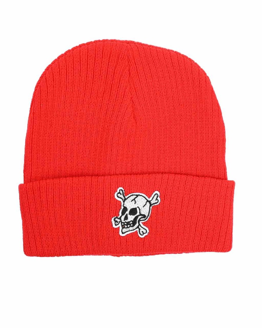 Women Reason Hats | Crossbones Beanie Red