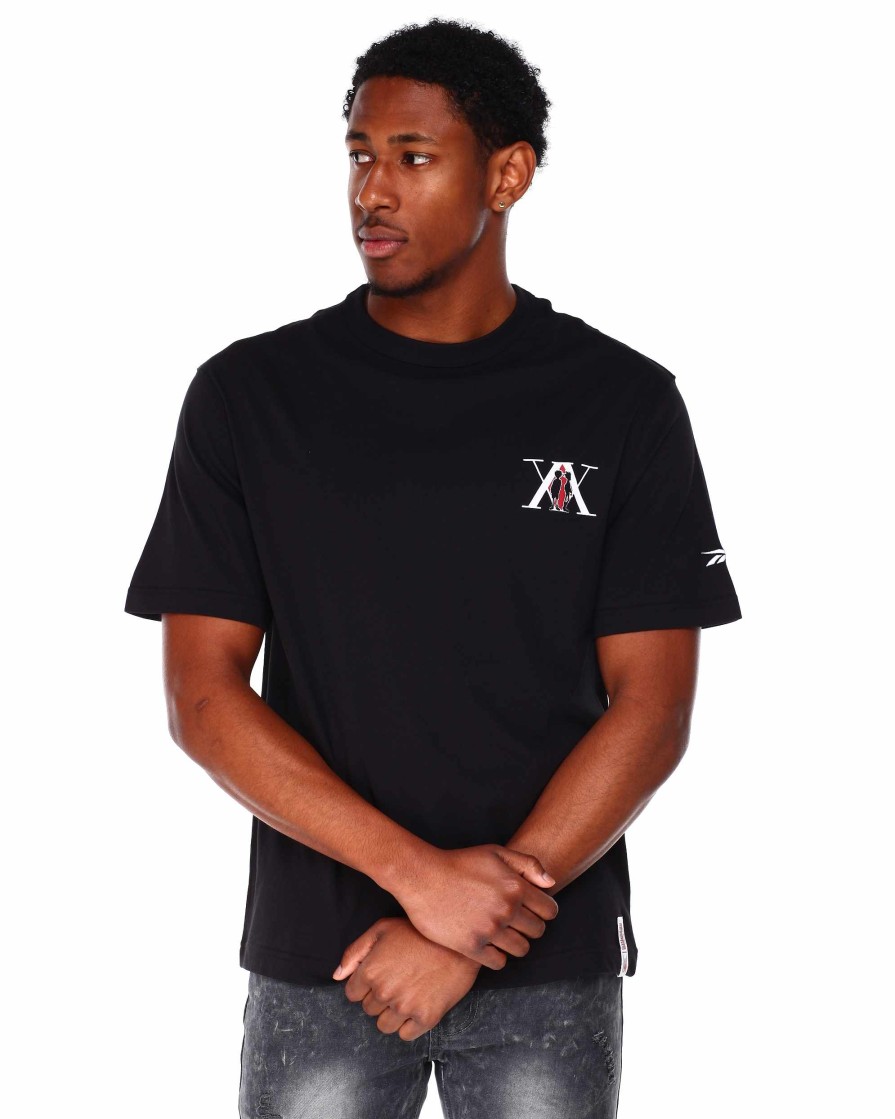 Men Reebok Tees | Heroes V Villains T-Shirt Black