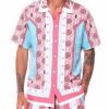 Men Reason Button Downs | Views S/S Shirt Pink