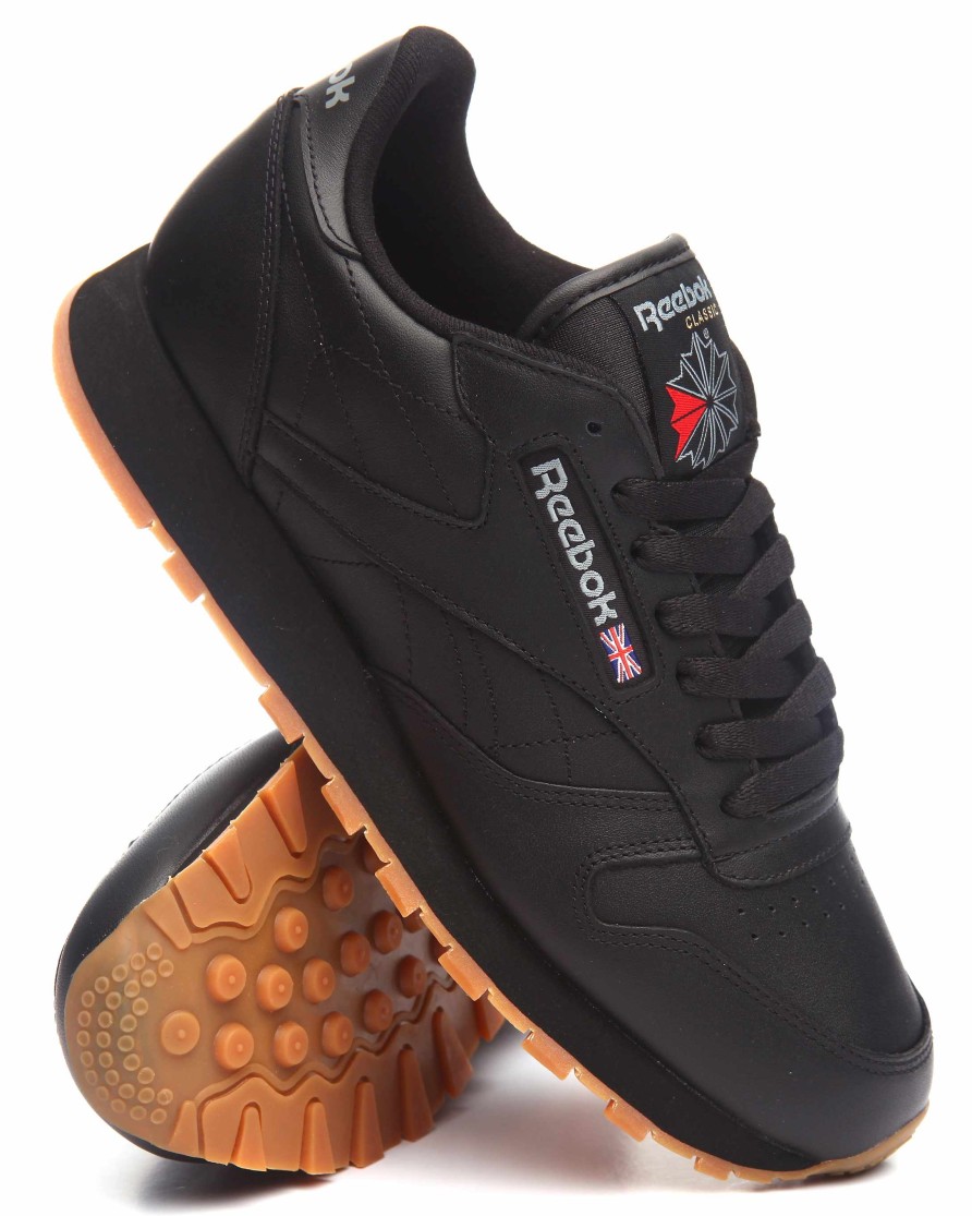 Men Reebok Shoes | Classic Leather Gumsole Sneakers Black