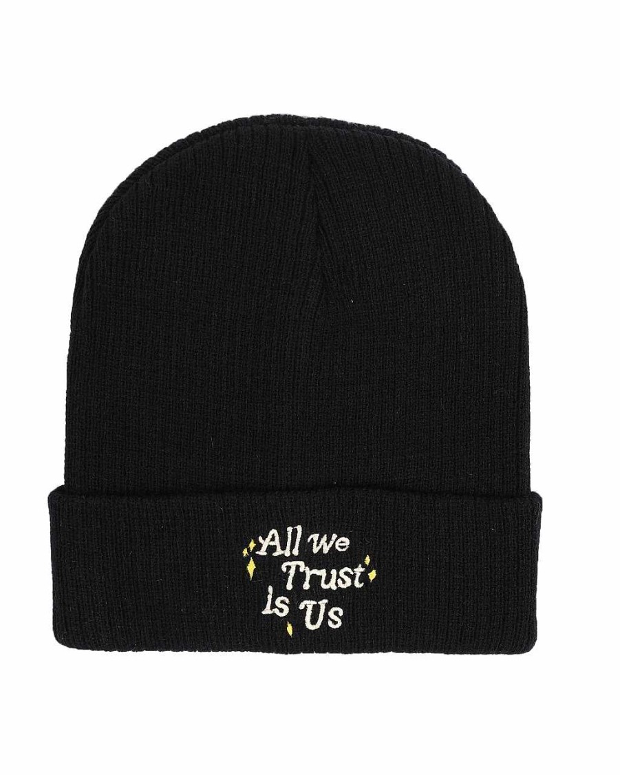 Women Reason Hats | Trust Beanie Black