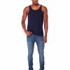 Men Rocawear Jeans | 5 Pocket Stretch Denim Jean Med Blue