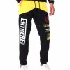 Men Rebel Sweatpants | Fleece Racing Sweat Pants Gold