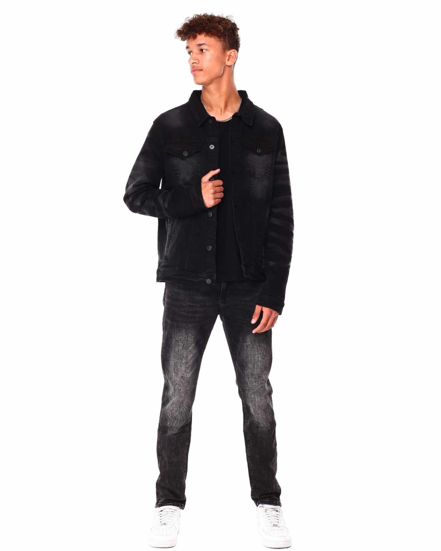 Men Richie Le Jeans | Faded Wash Jean Black Wash