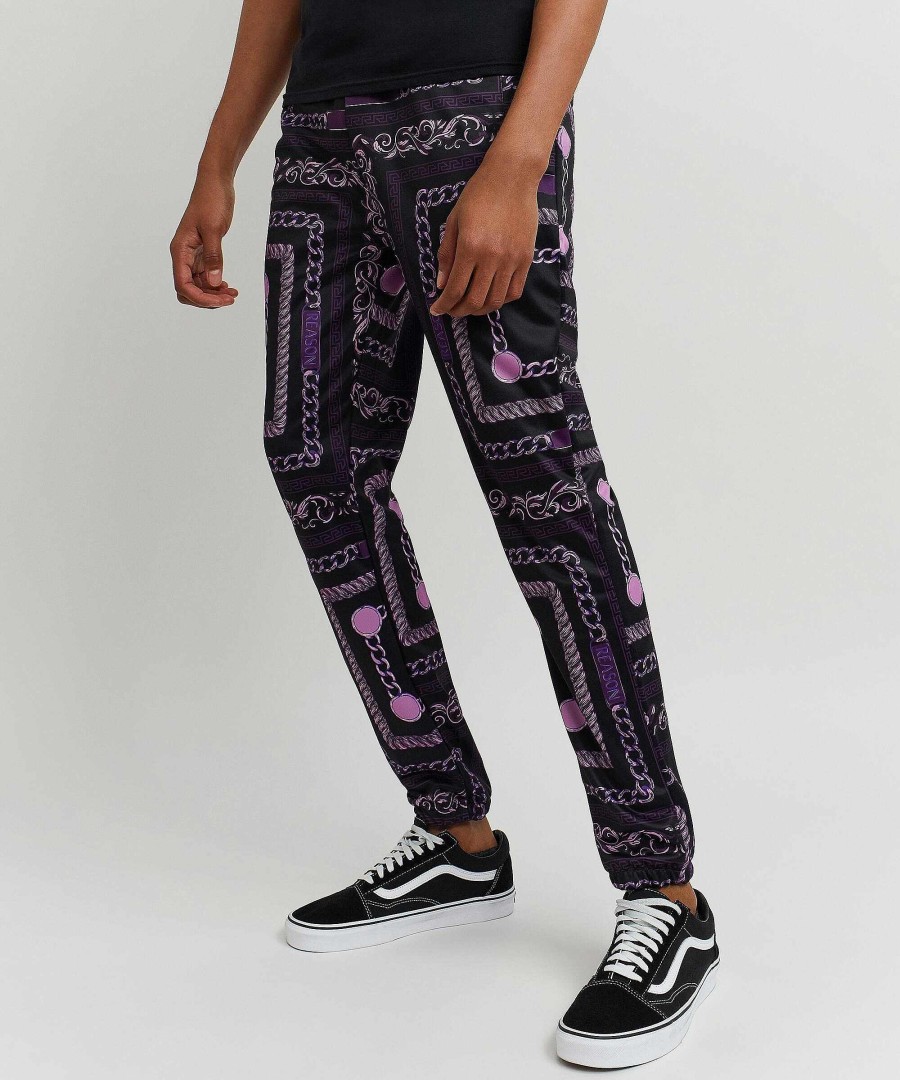 Men Reason Joggers | Chain Link Joggers Purple