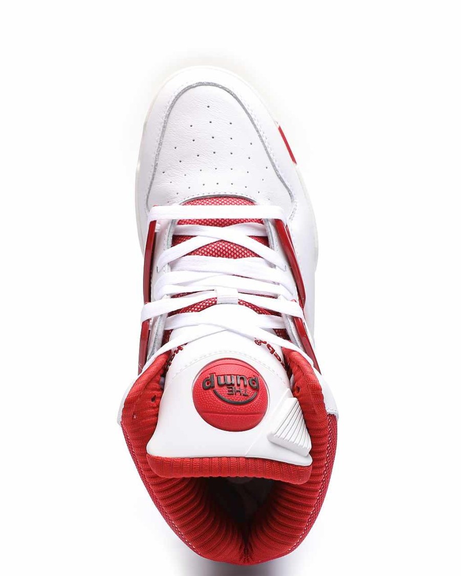 Men Reebok Sneakers | Pump Omni Zone Ii Sneakers White/Red