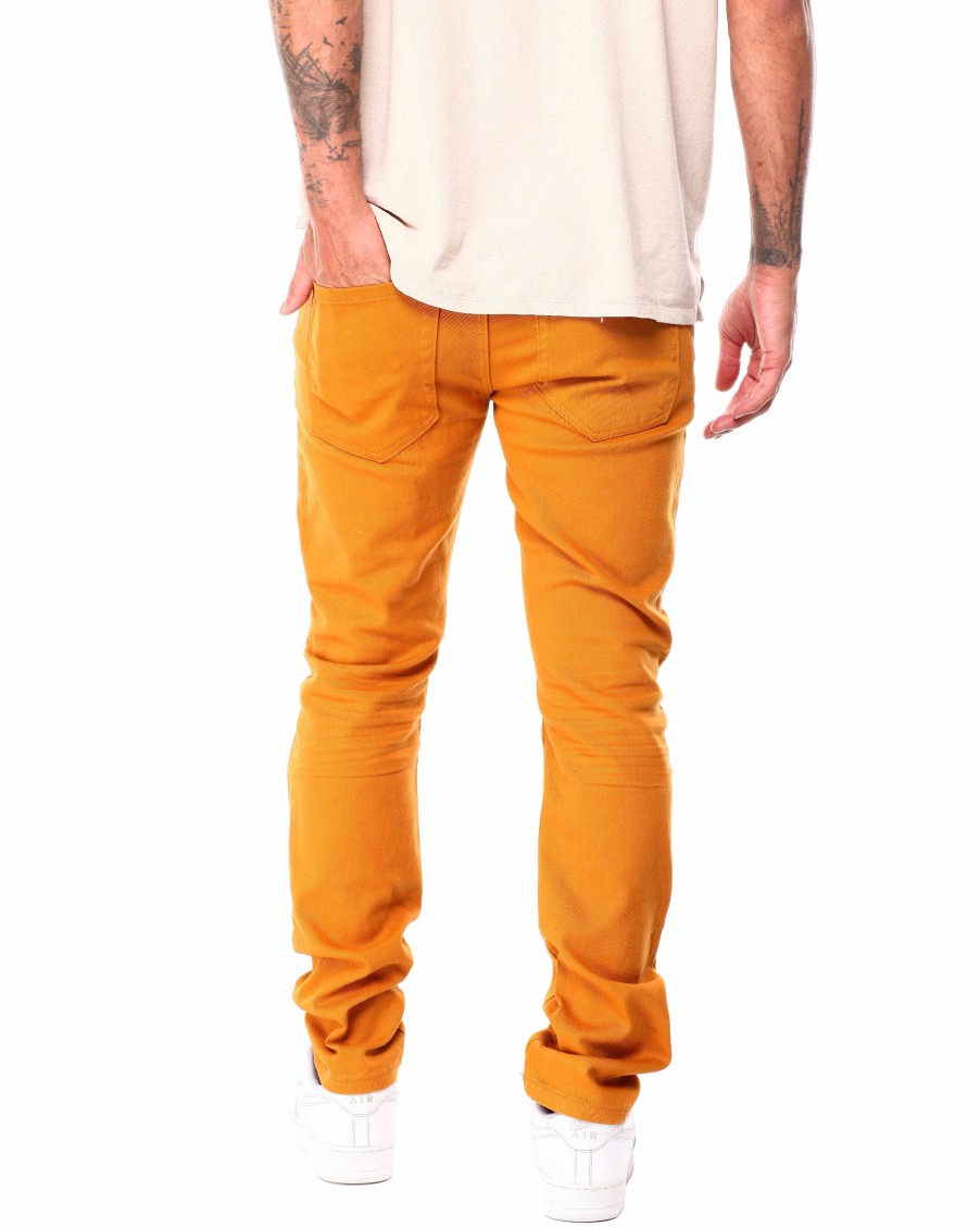 Men Rebel Minds Cargo Pants | Slim Fit Twill Pants Timber