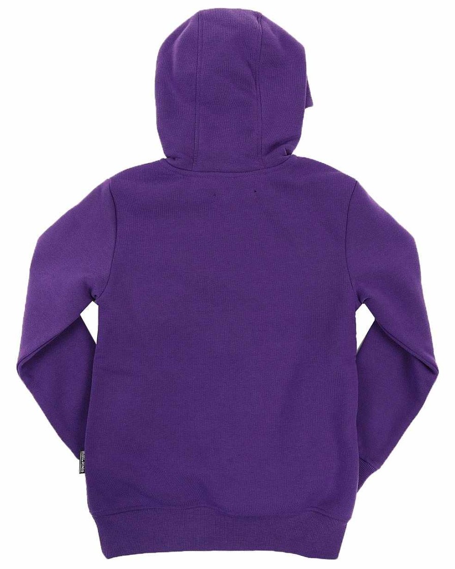 Boys Rebel Minds Hoodies | Checkmate Graphic Pullover Hoodie Purple