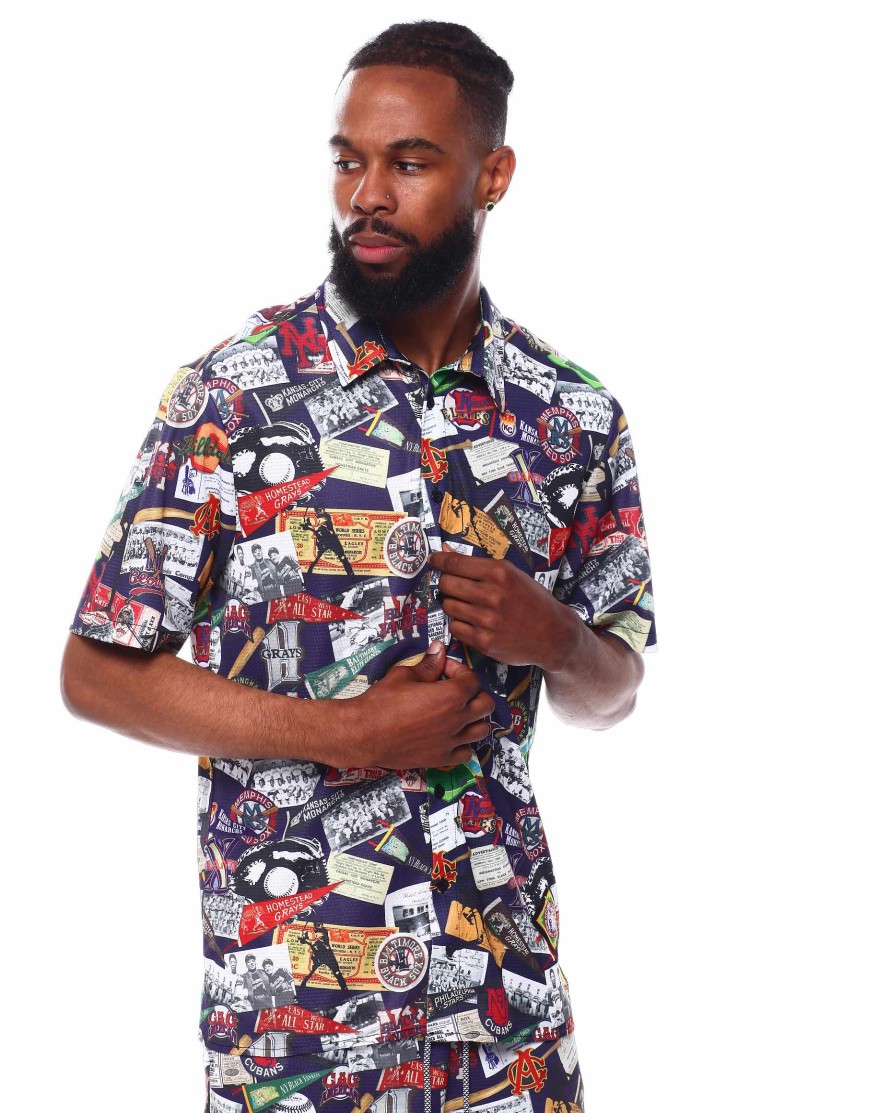 Men Reason Button Downs | Nlbm Aop Button Up Shirt Multi