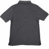 Boys Rocawear Tees | Contrast Color Trim Jersey Polo Shirt Charcoal