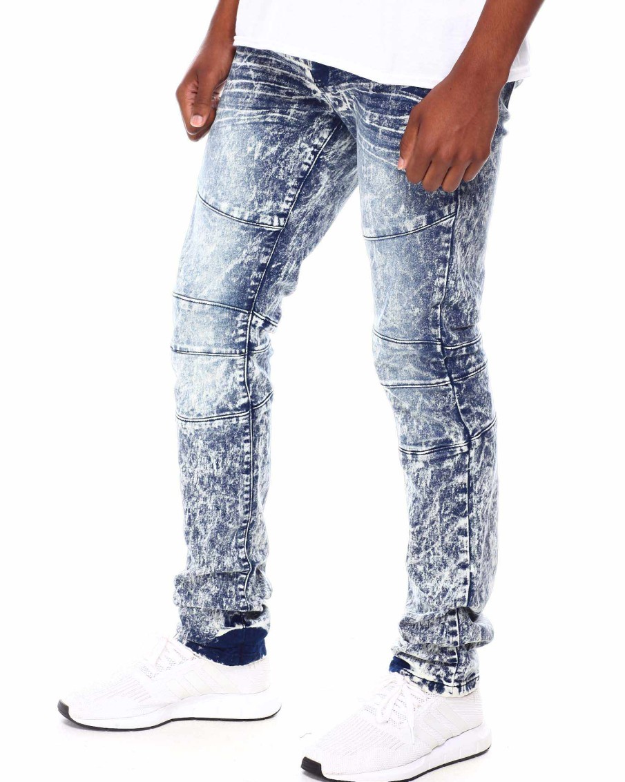 Men Reason Cargo Pants | Haze Jean Bleach Wash