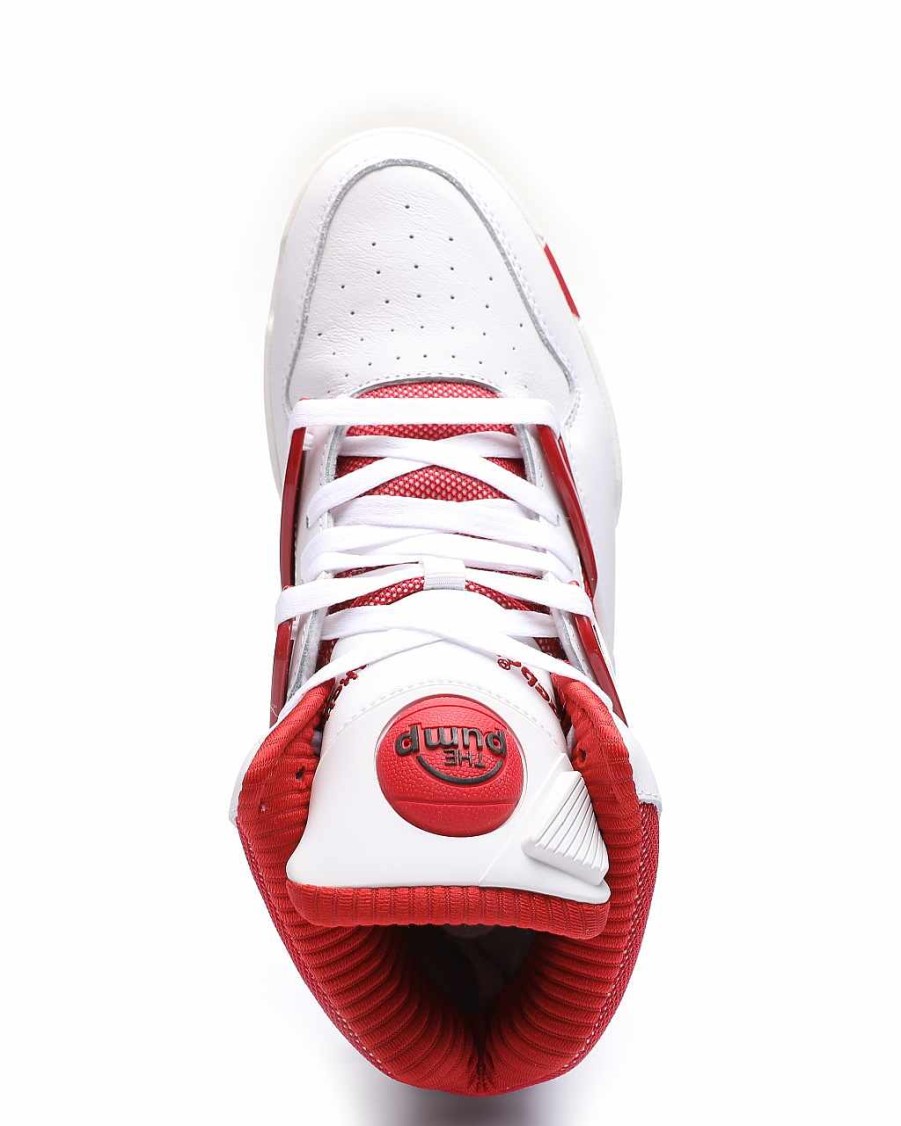 Men Reebok Shoes | Pump Omni Zone Ii Sneakers White/Red