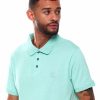 Men Rocawear Polos | S/S Contrast Color Trim Polo Shirt Mint