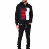 Men Reason | Scarface Chenille Split Hoodie Black