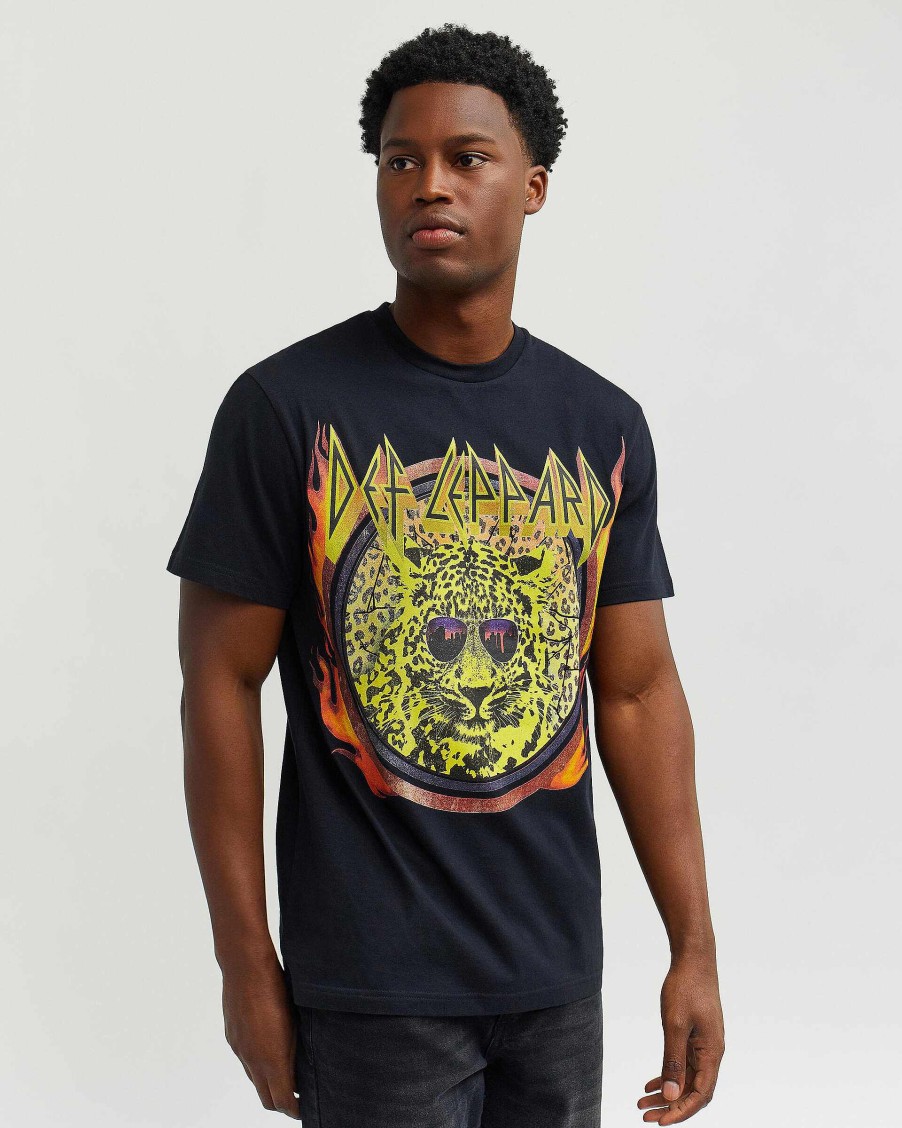 Men Reason Tees | Def Leppard Animal Tee Black