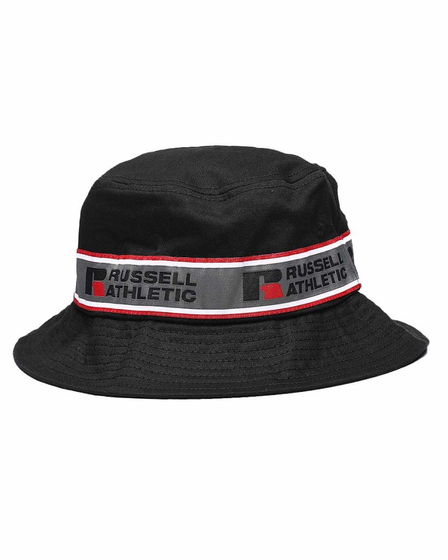 Men Russell Athletics | Taping Bucket Hat Black