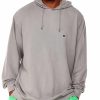 Big Tall Russell Athletics Hoodies | French Terry Pullover Hoodie Light Grey