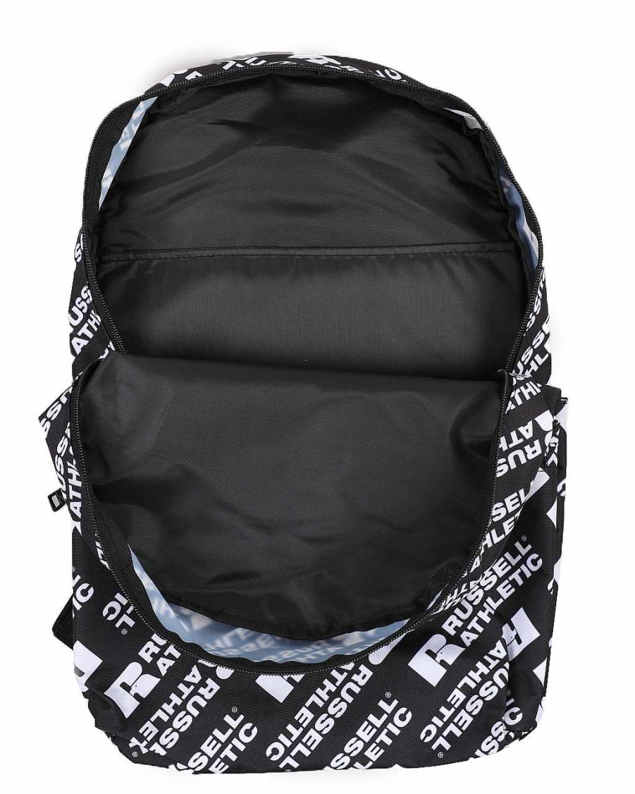 Women Russell Athletics Backpacks | Score Board Backpack Black/White