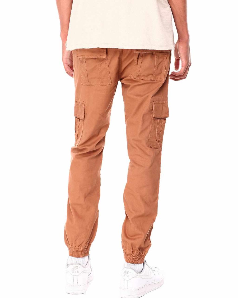 Men Rocawear Cargo Pants | Cargo Twill Pant Tan