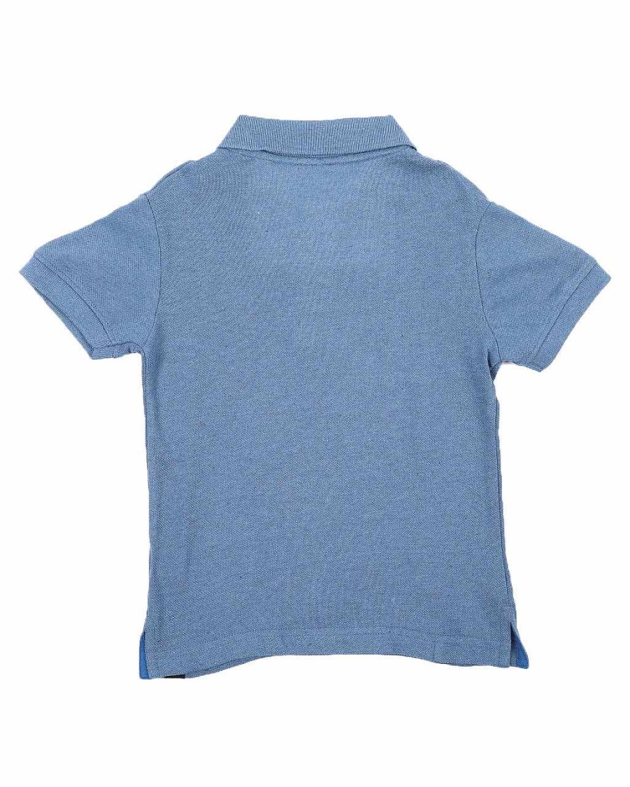 Boys Rocawear Tees | Contrast Color Trim Jersey Polo Shirt Teal