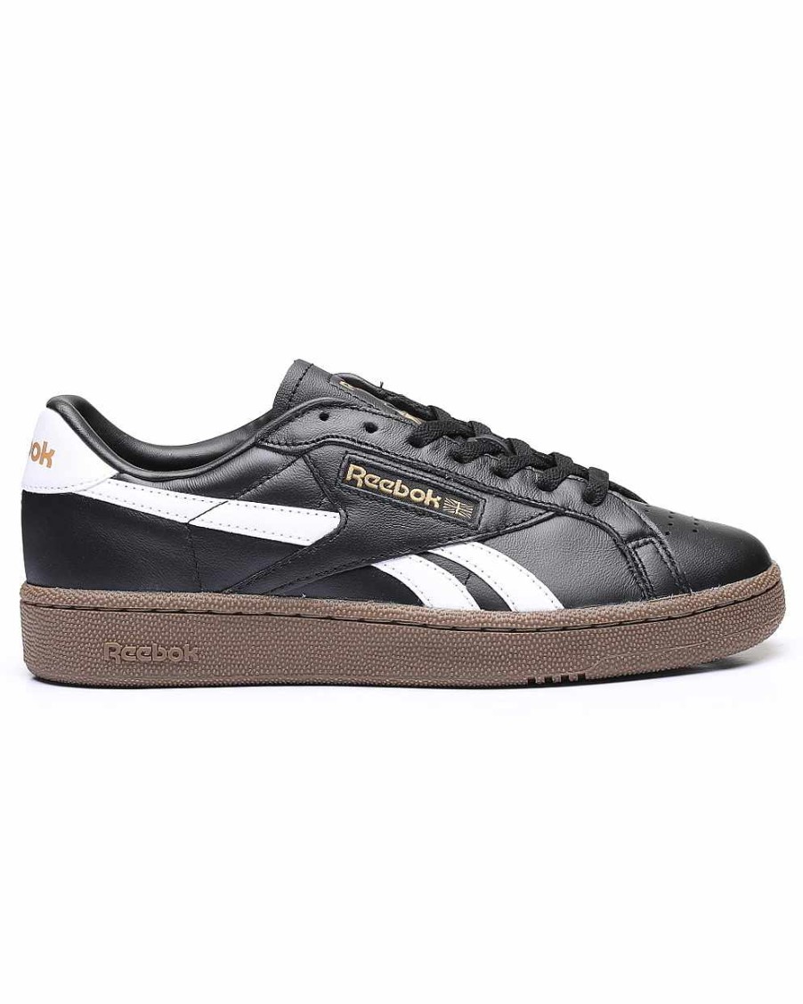 Men Reebok Shoes | Club C Grounds Uk Sneakers Black/White