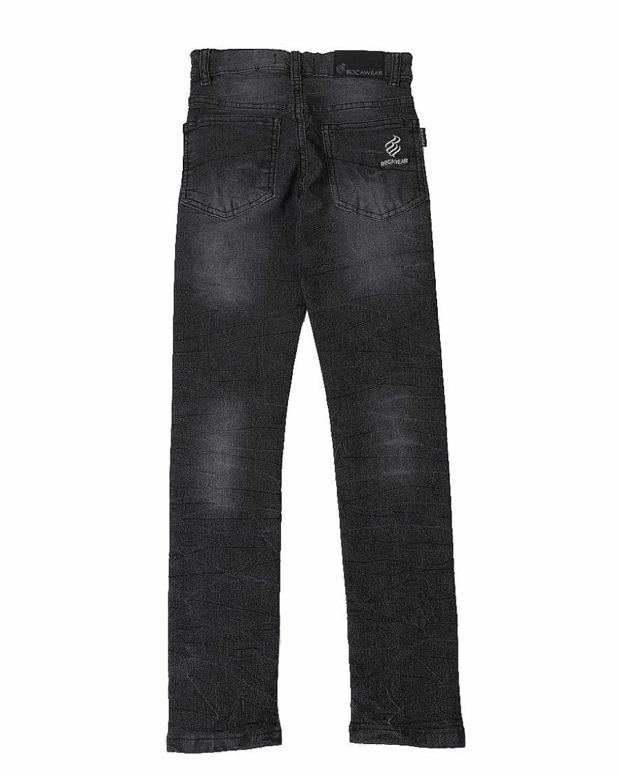 Boys Rocawear Jeans | Washed Stretch Jeans Black Wash