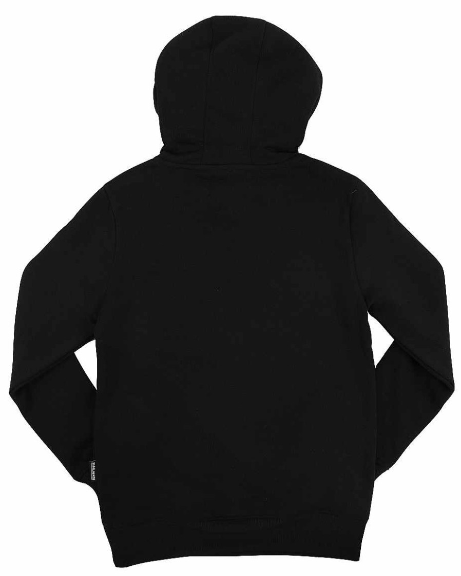 Boys Rebel Minds Hoodies | Eyez Never Lie Silicone Applique Fleece Pullover Hoodie Black