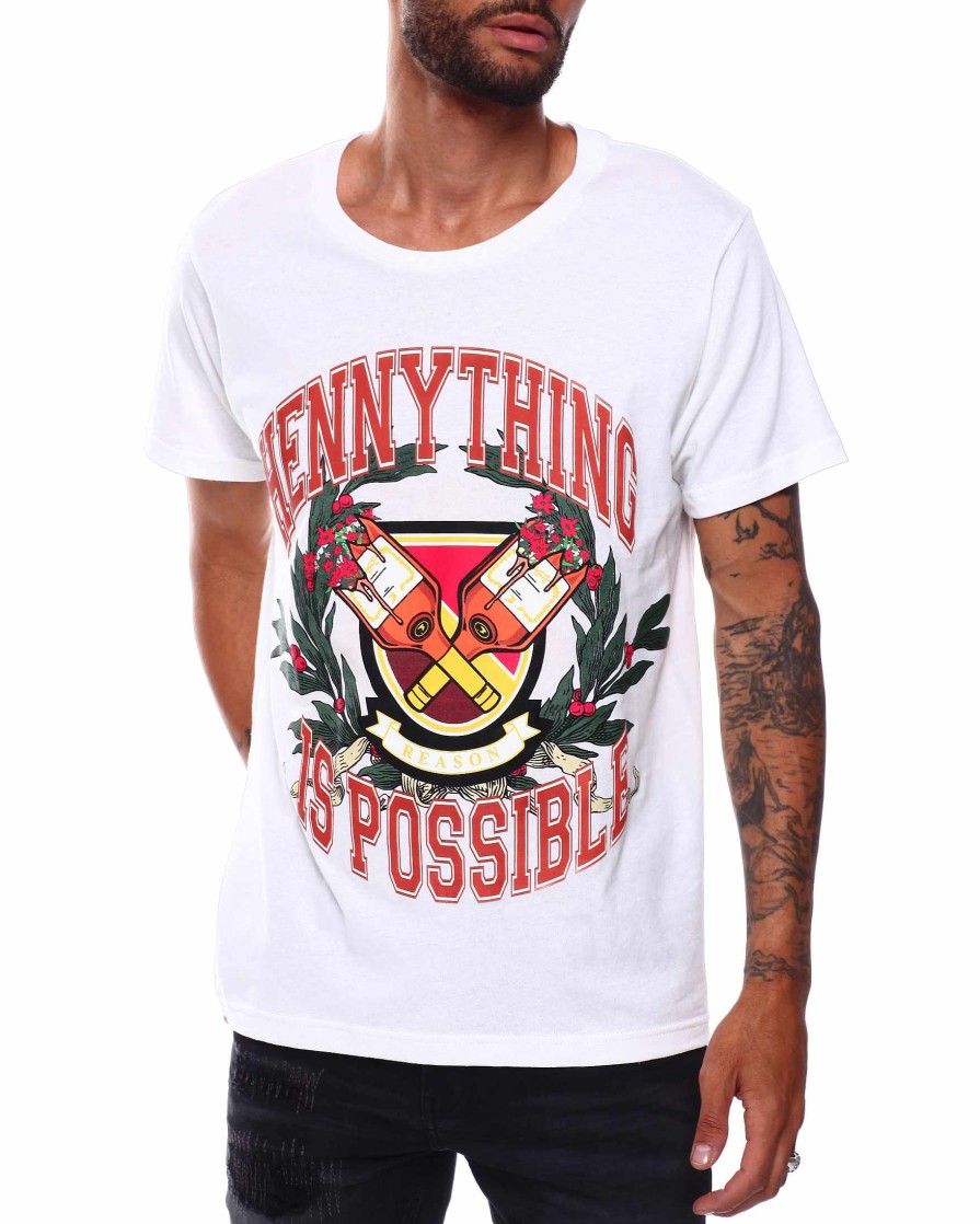 Men Reason Tees | Hennything Varsity Tee White