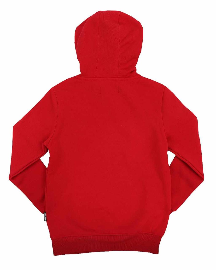 Boys Rebel Minds Hoodies | Chivalry Is Not Dead Silicone Applique Fleece Pullover Hoodie Red