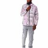 Men Reason Light Jackets | Paisley Full Zip Jacket Pink