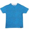 Boys Rocawear Tees | Printed Contrast V-Neck Tee Blue