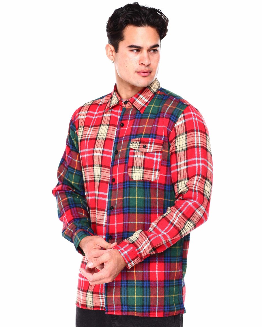 Men Reason Button Downs | Curtis Flannel Shirt Multi